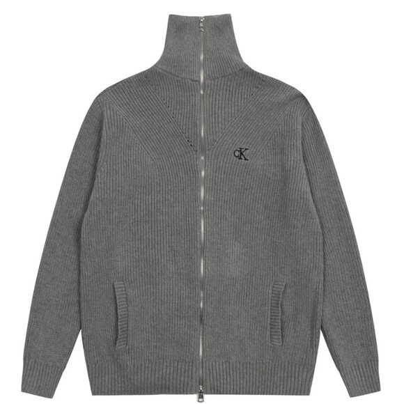 Calvin Klein Simple basic zipper knitted coat
